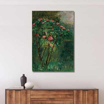 Il Cespuglio Di Rose In Fiore Gustave Caillebotte gcl14 quadro stampato su tela