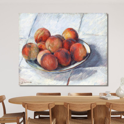 Il Piatto Delle Pesche Gustave Caillebotte gcl16 quadro stampato su tela