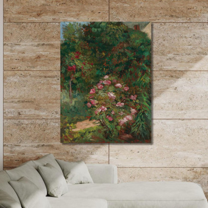 Giardino Aiuola Di Petit Gennevilliers Gustave Caillebotte gcl19 quadro stampato su tela