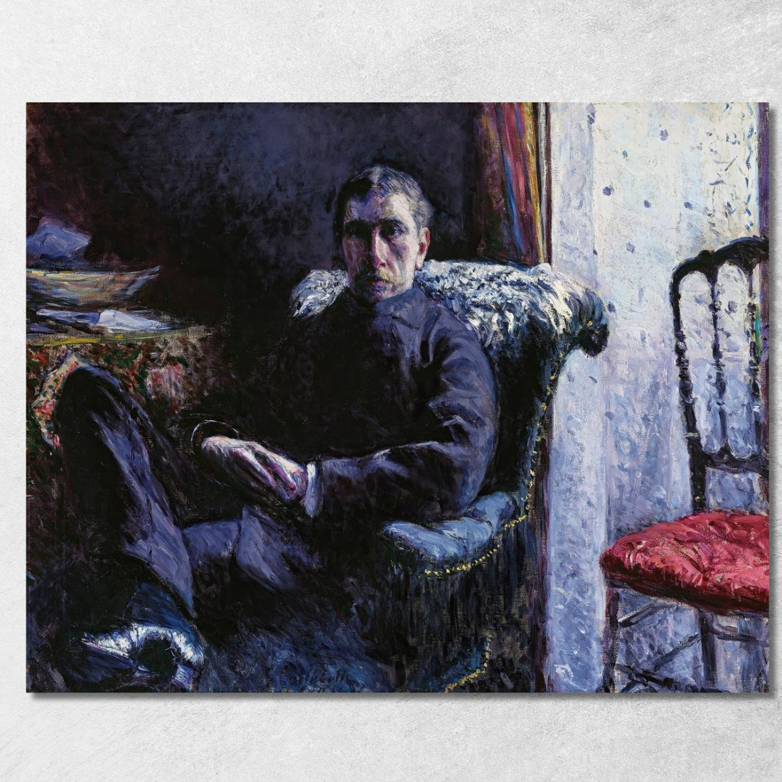 Ritratto Di Georges Roman Gustave Caillebotte gcl22 quadro stampato su tela Ritratto Di Georges Roman Gustave Caillebotte gcl22 quadro stampato su tela