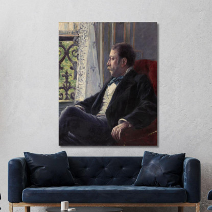 Ritratto Di Un Uomo Gustave Caillebotte gcl23 quadro stampato su tela
