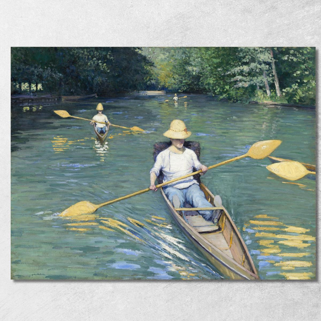 Skiff Gustave Caillebotte gcl27 quadro stampato su tela Skiff Gustave Caillebotte gcl27 quadro stampato su tela