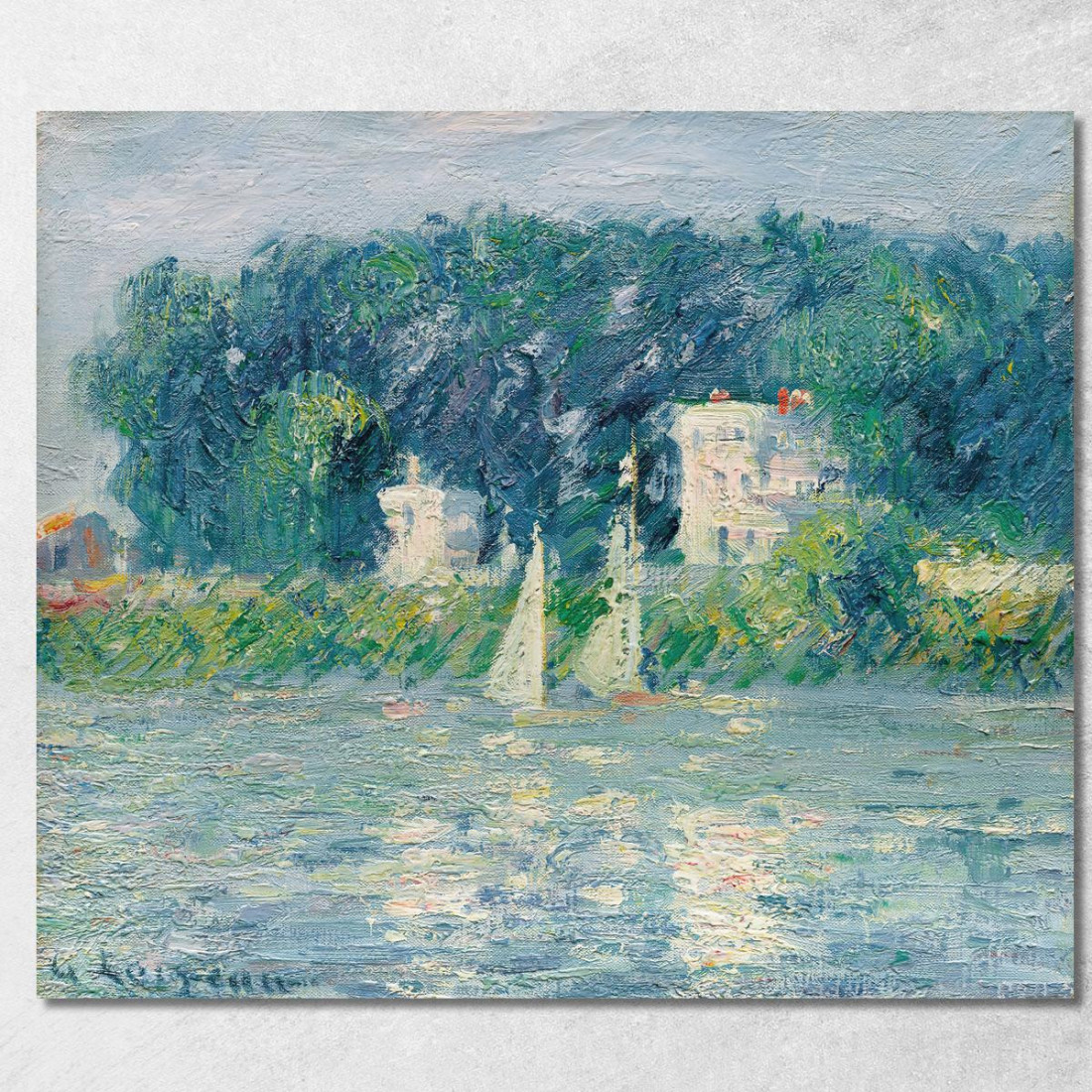 Barche A Vela Sull'Oise Gustave Caillebotte gcl35 quadro stampato su tela Barche A Vela Sull'Oise Gustave Caillebotte gcl35 quadro stampato su tela