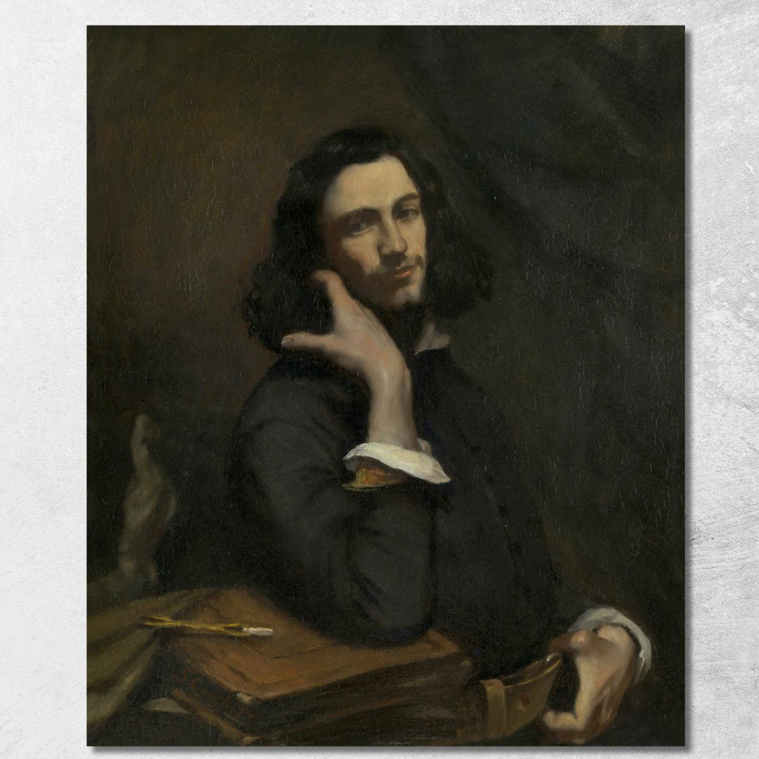 L'Uomo Con La Cintura Di Pelle Gustave Courbet cg2 quadro stampato su tela