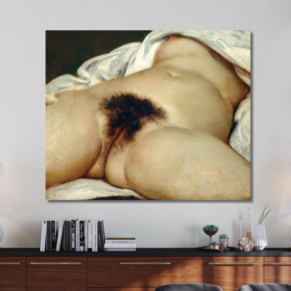 L'Origine Del Mondo Gustave Courbet cg7 quadro stampato su tela