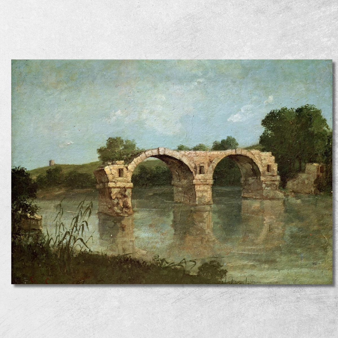 Il Ponte D'Ambrussum Gustave Courbet cg15 quadro stampato su tela Il Ponte D'Ambrussum Gustave Courbet cg15 quadro stampato su tela