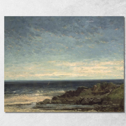 Il Mare Gustave Courbet cg17 quadro stampato su tela