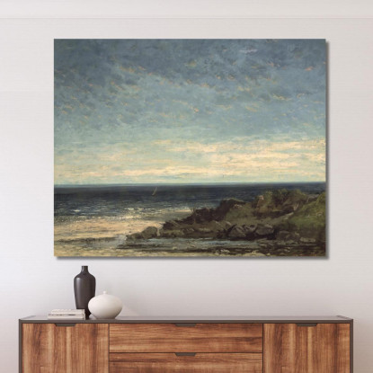 Il Mare Gustave Courbet cg17 quadro stampato su tela