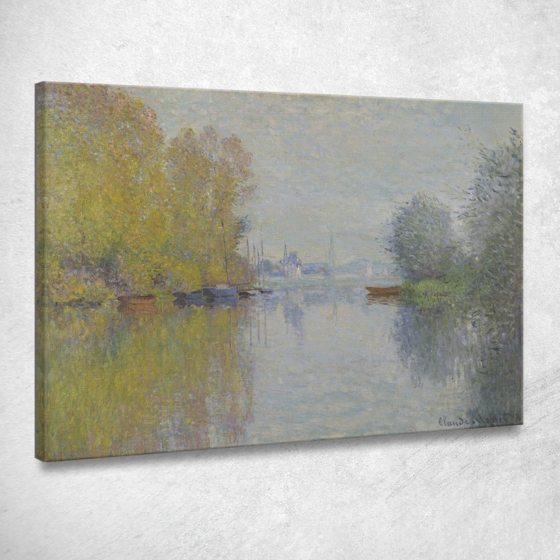 Autunno Sulla Senna Argenteuil Claude Monet mnt190 quadro stampato su tela Autunno Sulla Senna Argenteuil Claude Monet mnt190 quadro stampato su tela