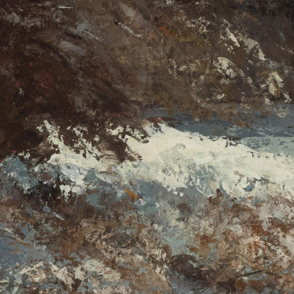 Effetto Neve Gustave Courbet cg21 quadro stampato su tela