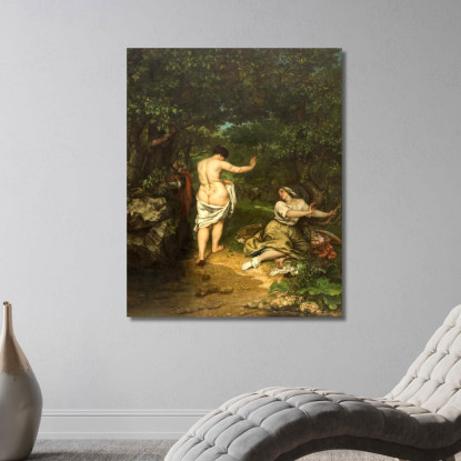 Le Bagnanti Gustave Courbet cg25 quadro stampato su tela