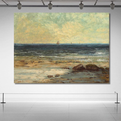Palavas Mare Gustave Courbet cg46 quadro stampato su tela