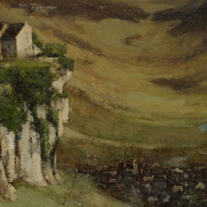 Castello Di Ornans Gustave Courbet cg56 quadro stampato su tela