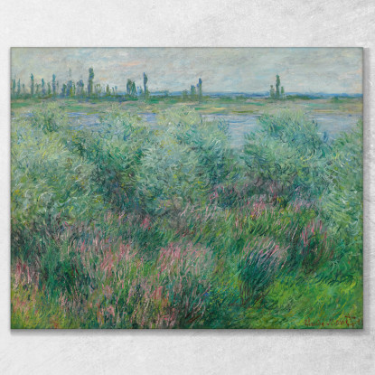 Rive Della Senna Vicino A Vétheuil Claude Monet mnt195 quadro stampato su tela
