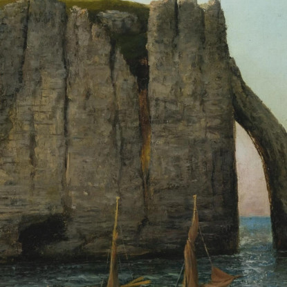 Scogliere Di Étretat Gustave Courbet cg68 quadro stampato su tela