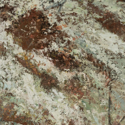 Cervo Nella Neve Nel Bosco Gustave Courbet cg69 quadro stampato su tela