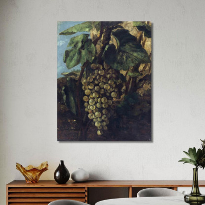Grappolo D'Uva Gustave Courbet cg73 quadro stampato su tela