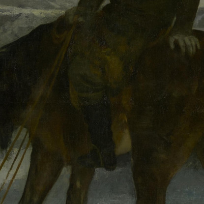 Cacciatore A Cavallo Gustave Courbet cg77 quadro stampato su tela