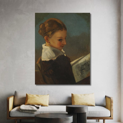 Giulietta Courbet All'Età Di Dieci Anni Gustave Courbet cg81 quadro stampato su tela