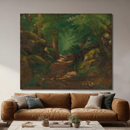 La Radura 2 Gustave Courbet cg83 quadro stampato su tela