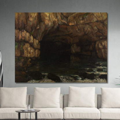 La Fonte Del Loue Gustave Courbet cg89 quadro stampato su tela