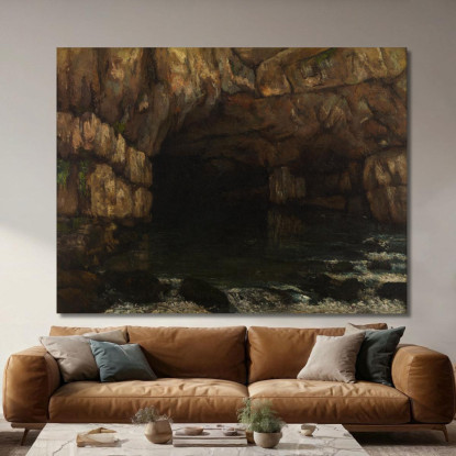 La Fonte Del Loue Gustave Courbet cg89 quadro stampato su tela