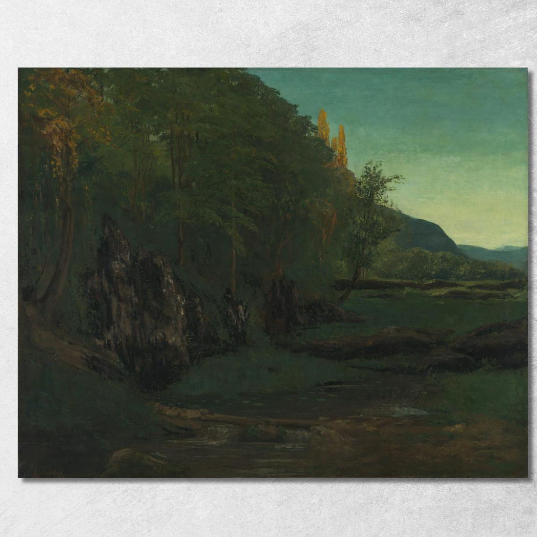 Paesaggio Dal Giura Gustave Courbet cg91 quadro stampato su tela Paesaggio Dal Giura Gustave Courbet cg91 quadro stampato su tela