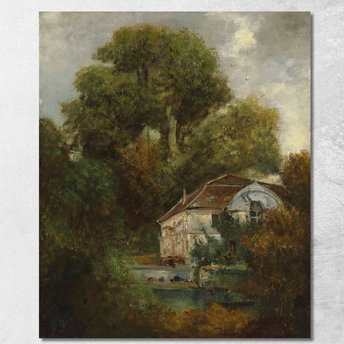 Il Castello Di Beaulieu Vicino A Losanna Gustave Courbet cg98 quadro stampato su tela Il Castello Di Beaulieu Vicino A Losanna Gustave Courbet cg98 quadro stampato su tela