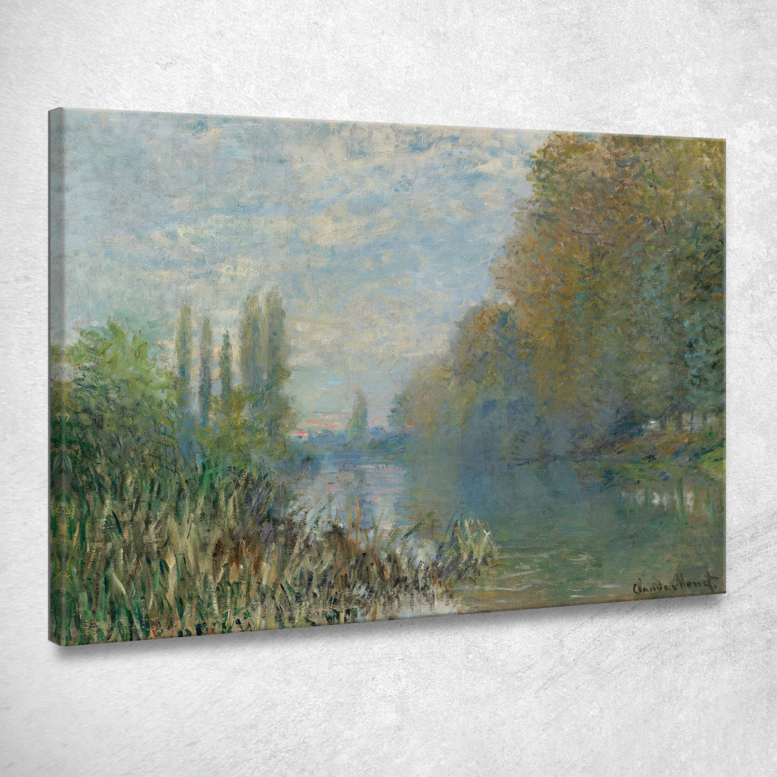 Rive Della Senna In Autunno Claude Monet mnt200 quadro stampato su tela Rive Della Senna In Autunno Claude Monet mnt200 quadro stampato su tela