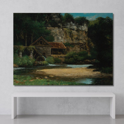 Il Mulino Gustave Courbet cg101 quadro stampato su tela