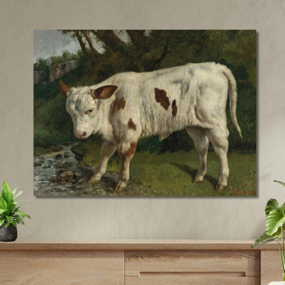 Il Vitello Bianco Gustave Courbet cg102 quadro stampato su tela