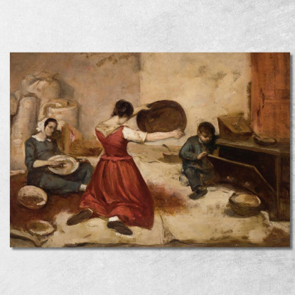 Schizzo Di Setacci Di Grano Gustave Courbet cg104 quadro stampato su tela