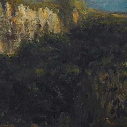 Le Gole Della Loue Gustave Courbet cg107 quadro stampato su tela