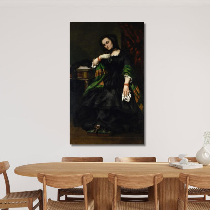 Madame Auguste Cuoq Mathilde Desportes Gustave Courbet cg111 quadro stampato su tela