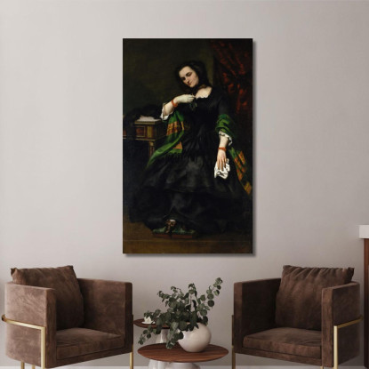 Madame Auguste Cuoq Mathilde Desportes Gustave Courbet cg111 quadro stampato su tela