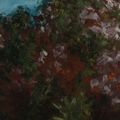 Paesaggio Con Messa Di Fiori Gustave Courbet cg126 quadro stampato su tela
