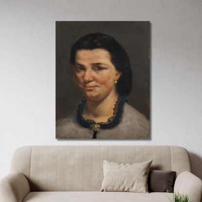 Ritratto Di Donna 2 Gustave Courbet cg131 quadro stampato su tela