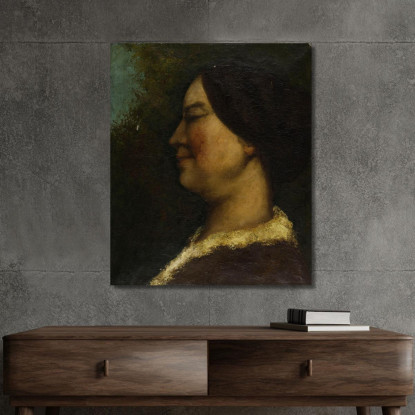 Ritratto Di Una Donna Gustave Courbet cg132 quadro stampato su tela