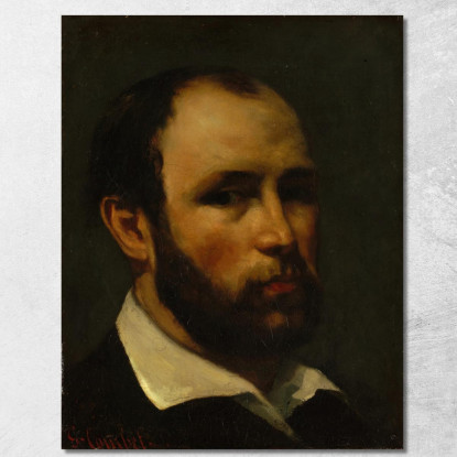 Ritratto Di Un Uomo Gustave Courbet cg138 quadro stampato su tela