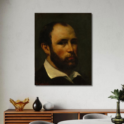 Ritratto Di Un Uomo Gustave Courbet cg138 quadro stampato su tela