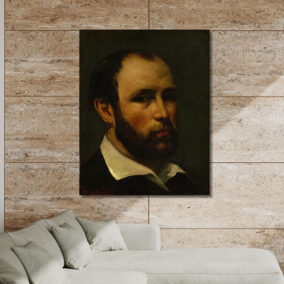 Ritratto Di Un Uomo Gustave Courbet cg138 quadro stampato su tela