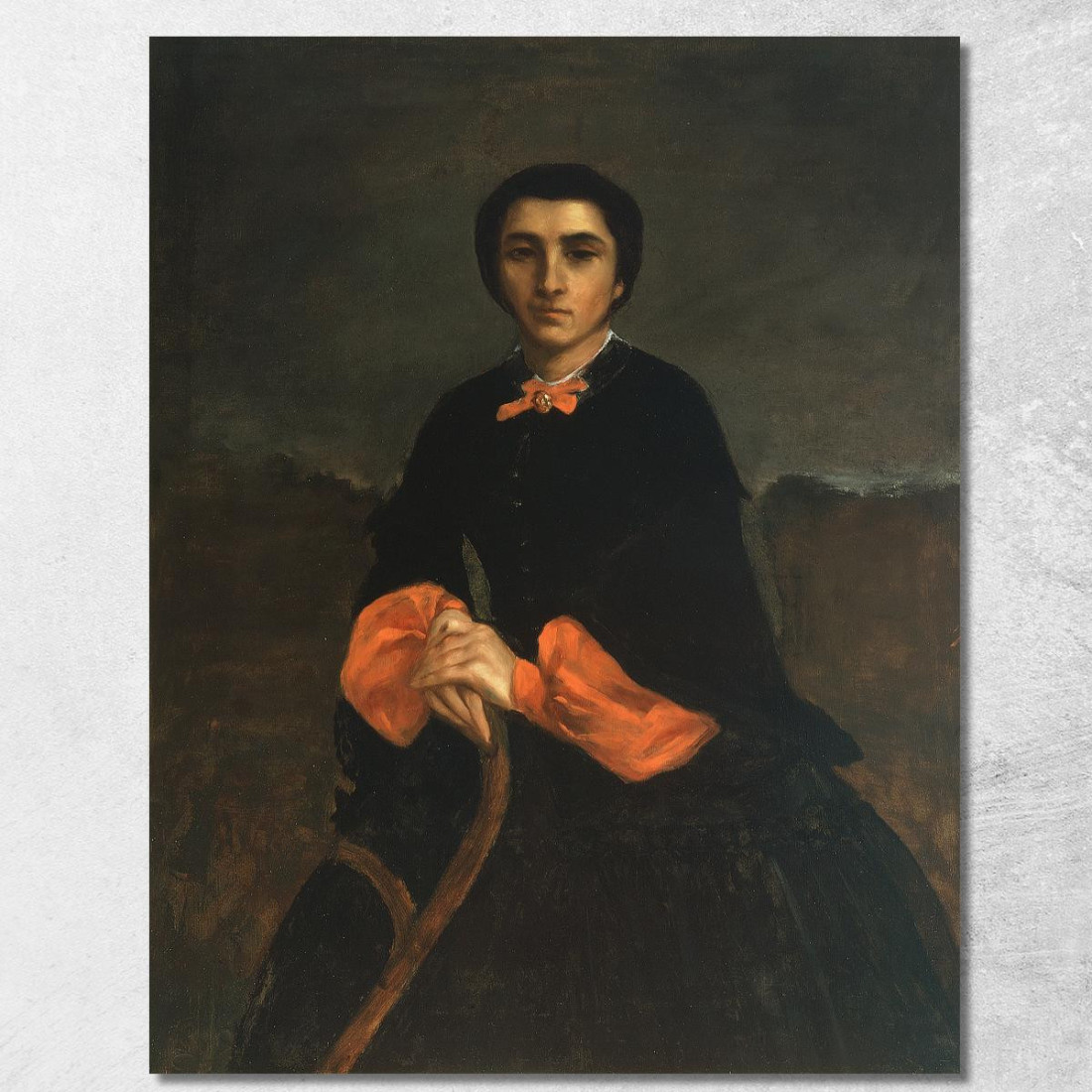Ritratto Di Donna Juliette Courbet Gustave Courbet cg139 quadro stampato su tela Ritratto Di Donna Juliette Courbet Gustave Courbet cg139 quadro stampato su tela