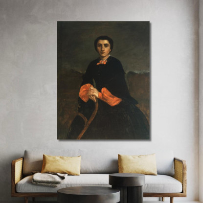 Ritratto Di Donna Juliette Courbet Gustave Courbet cg139 quadro stampato su tela