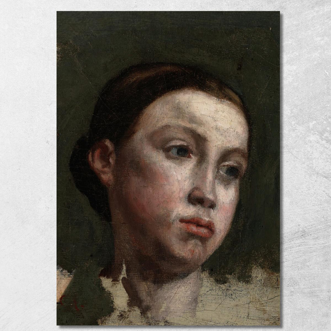 Ritratto Di Una Giovane Donna Gustave Courbet cg140 quadro stampato su tela Ritratto Di Una Giovane Donna Gustave Courbet cg140 quadro stampato su tela