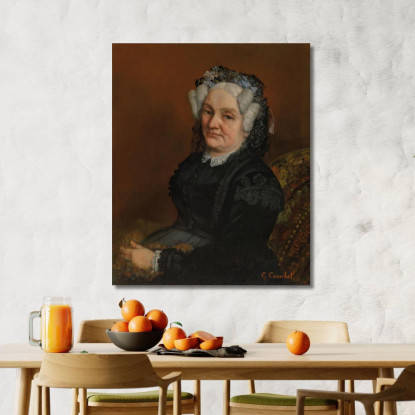 Ritratto Di Madame Sophie Loiseau Gustave Courbet cg142 quadro stampato su tela