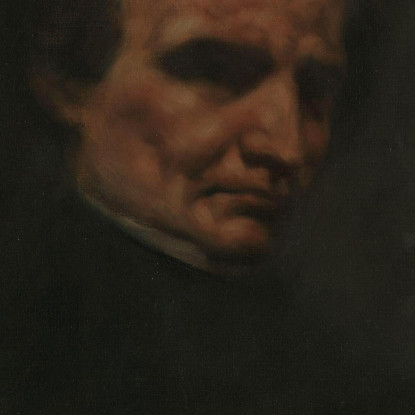 Ritratto Del Compositore Hector Berlioz Gustave Courbet cg143 quadro stampato su tela