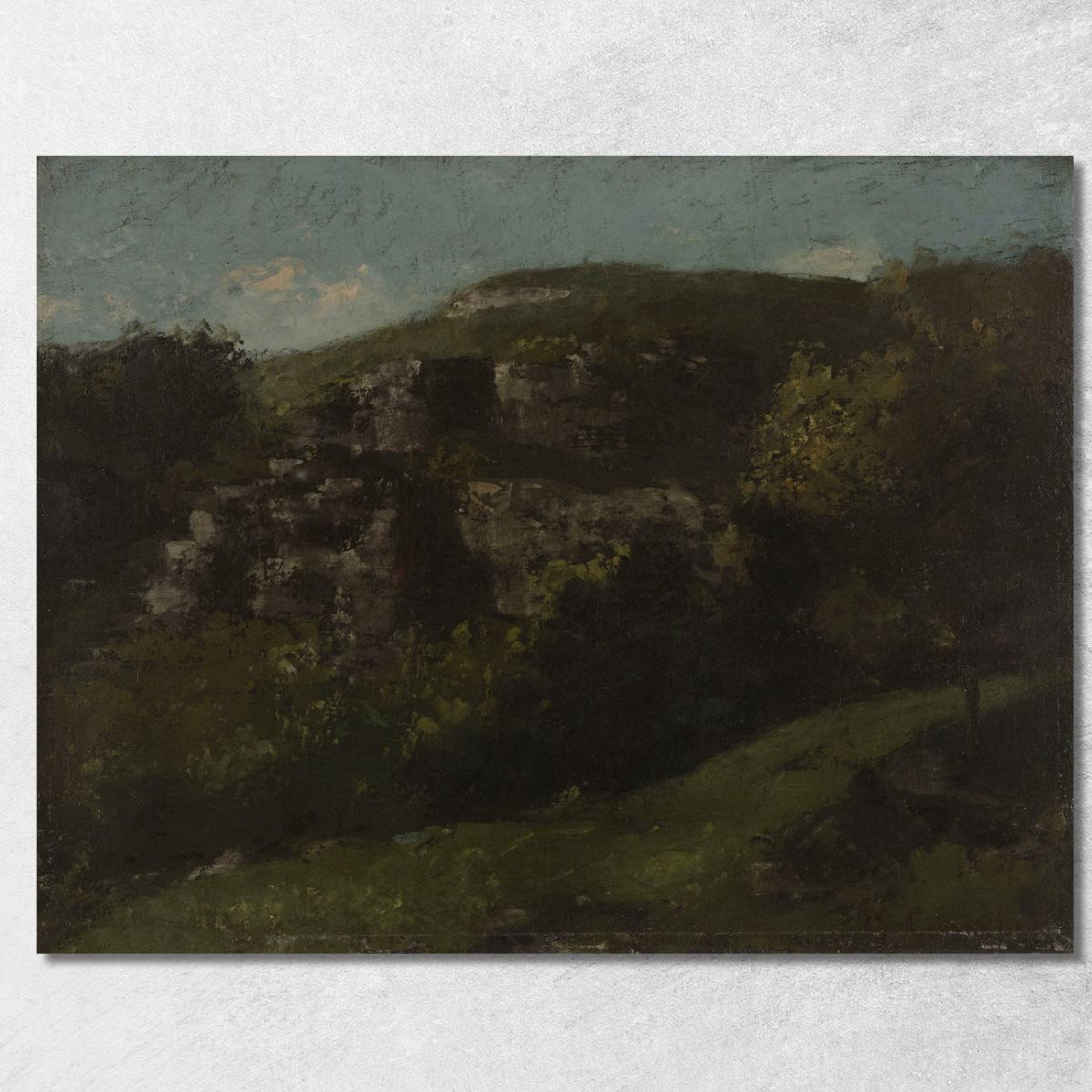 Rocce A Ornans Gustave Courbet cg146 quadro stampato su tela Rocce A Ornans Gustave Courbet cg146 quadro stampato su tela