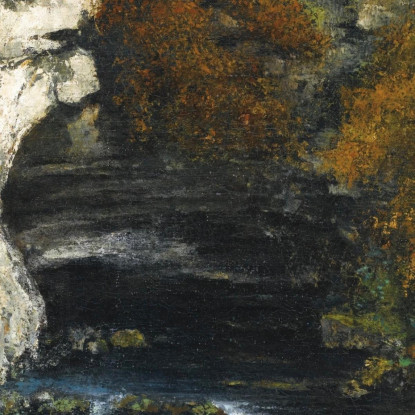 Sorgente Del Lison Presso Nans Gustave Courbet cg155 quadro stampato su tela