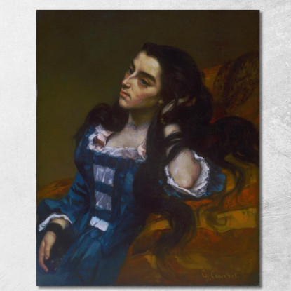 Donna Spagnola Gustave Courbet cg156 quadro stampato su tela