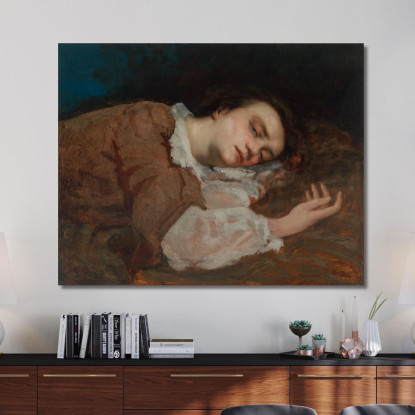 Giovani Donne Delle Rive Della Senna Estate Gustave Courbet cg160 quadro stampato su tela